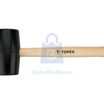 Kladivo Kladivo gumové černé, Topex 63, balení 1 ks