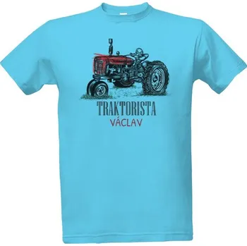 Pánská móda Tričko s potiskem Traktorista - se jménem pánské