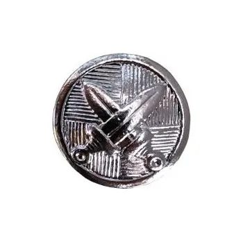 Knoflík AČR stejnokrojový malý stříbřitý