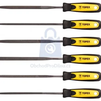 Sada jehlových pilníků 140/1, Topex 6 dílná, balení 1 ks