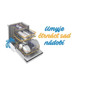 naplněná myčka Beko DIN 28433