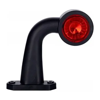 Přídavný světlomet světlo obrys.LED-červeno/bílé-12/24V-zahnuté-levé-kratší