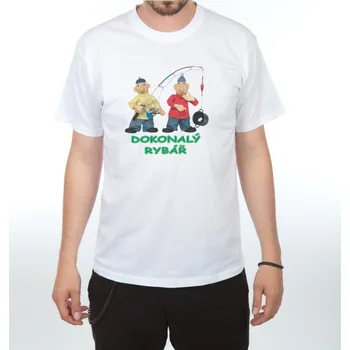 Tričko s potiskem - Pat a Mat - Dokonalý rybář