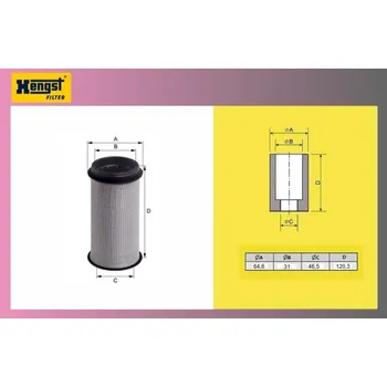 filtr odvětrání motoru MB ACTROS