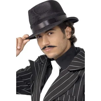 Smiffys Černý mafiánský klobouk 20. léta