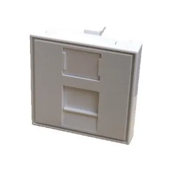 Rozvaděč DATACOM Modul 45x45mm do parapetní lišty s clonkou bílý 2440