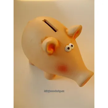 Pokladnička Malá barevná keramická pokladnička Prasátko