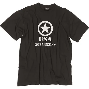 Pánské tričko Mil-Tec USA Allied Star 1105 černé S