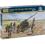 Italeri Italian 90/53 Gun with Crew 1:72