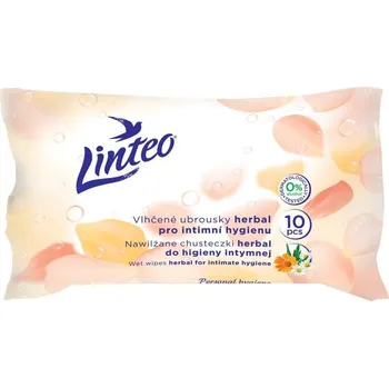 Linteo Satin Ubrousky pro intimní hygienu 10 ks