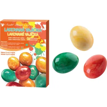Velikonoční dekorace Sada k dekorování vajíček - lakovaná vajíčka