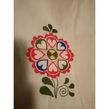 Nákupní taška Slovácká ECO vyšívaná taška Květ Barva: přírodní