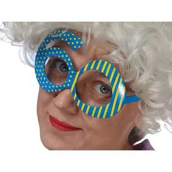 Partydeco Narozeninové brýle "60" modré