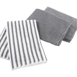Douceur d'intérieur Utěrky, šedá, 40 x 40 cm, sada 3