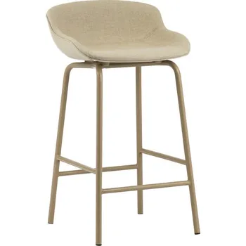 Barová židle Normann Copenhagen Celočalouněná barová židle Hyg Barstool 65, sand/main line flax