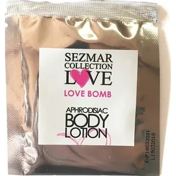 Tělové mléko Sezmar Love Přírodní tělové mléko s afrodiziaky love bomb 5 ml