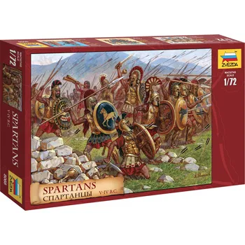 Plastikový model Zvezda Wargames (AoB) Spartiates 1:72