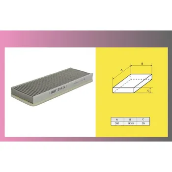 Kabinový filtr filtr pylový MERCEDES ACTROS-vystužený