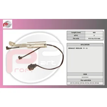 Přislušenství brzdového systému čidlo brzd.desek RENAULT MIDLUM