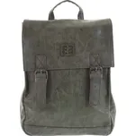 Módní stylový střední batoh olivově zelený - Enrico Benetti Traverz zelená