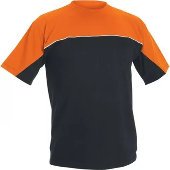 Pánské tričko EMERTON tričko - Barva Černá/oranžová, Velikost M