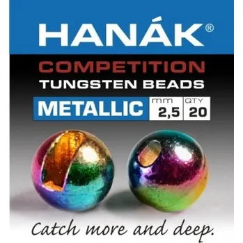 Tungstenové kuličky Hanák Competition Metallic+ Duhová 5,5 mm, 10 ks