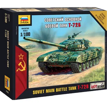 Plastikový model Zvezda Snap Kit - T-72 1:100