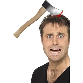 Smiffys Halloween čelenka Sekera v hlavě