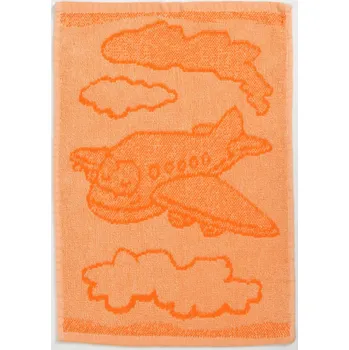 Ručník Dětský ručník BEBÉ letadlo oranžový 30x50 cm