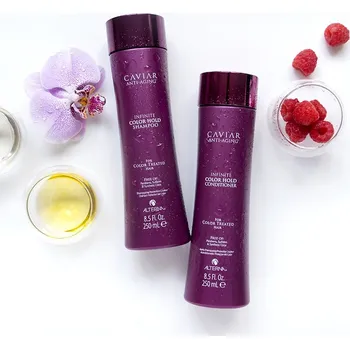Kosmetická sada Alterna CAVIAR Infinite Color Hold výhodný set šampon + kondicionér 250 ml na barvené vlasy + Profesionální kosmetický štětec