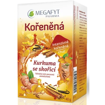Čaj Megafyt Kořeněná kurkuma se skořicí 20 x 2 g