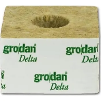 Substrát Grodan pěstební kostka 75x75x65mm - díra 42x40mm Množství: 1 ks