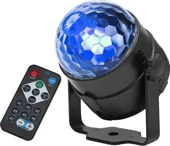 Světelný efekt ISO LED Mini disko koule RGB s dálkovým ovládáním 7056