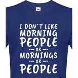 Pánské tričko Morning People, Barva Modrá, Velikost 5XL, Canvas Pánské tričko s krátkým rukávem Bezvatriko.cz 1