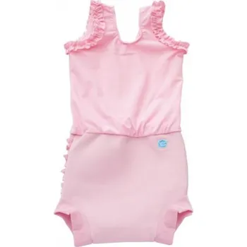 Kojenecké plavky Splash About Plavky Happy Nappy kostýmek - Růžový kanýrek Vel. S (0 - 4 měs)