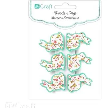 Velikonoční dekorace DP Craft Kolíček dřevěný green bunny 6ks