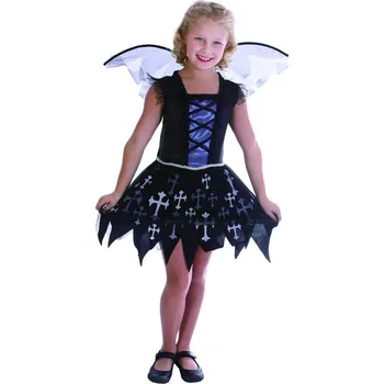 Karnevalový kostým PTIT CLOWN Dětský kostým víla vampírka sada 2ks Velikost kostýmu: S (5-6 let)