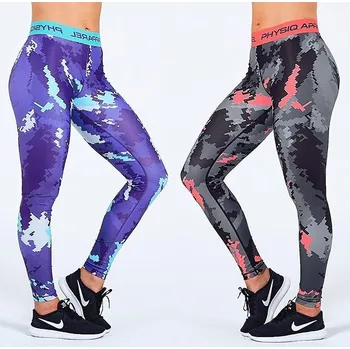 Dámské legíny Physiq dámské legíny NeoLite Pixel Tights S Fuchsia