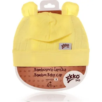 Kojenecká čepice Kikko Bambusová dětská čepička vel. 3 (40-42cm) Žlutá, vel. 3