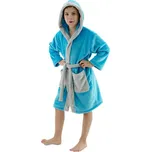 Esito Dětský župan s kapucí Vel. 122-128 Magna tyrkysový