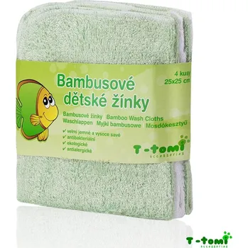 T-tomi Bio koupací žínky 4 ks Green