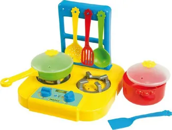 Dětská kuchyňka Wader Toys Plynový sporák s nádobím