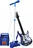 ISO Dětská rocková elektrická kytara + zesilovač a mikrofon, modrá