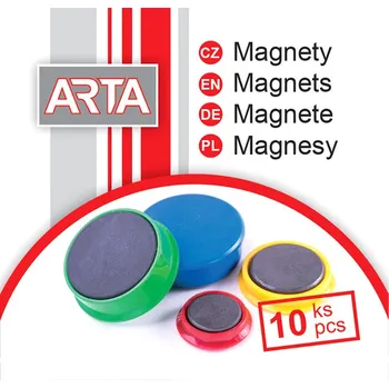 Kancelář ARTA Magnety ARTA průměr 30mm, modré (10ks v balení)
