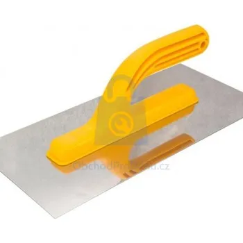 Zednické hladítko Hladítko hladké s PVC rukojetí, nerezové 480 x 130 mm, balení 1 ks