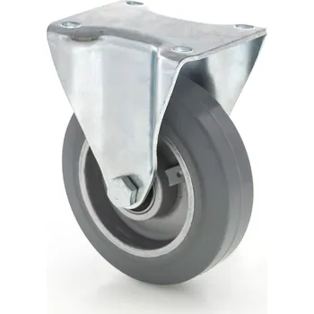 Pojezdové kolečko Strongo Hliníkové kolečko s šedou gumovou obručí 125 mm, pevné