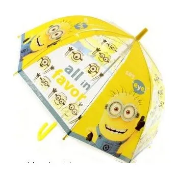 Deštník Deštník průhledný Mimoni 68cm