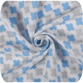 Prostěradlo Kikko Bambusové prostěradlo s gumou XKKO BMB 120x60 Blue Cross