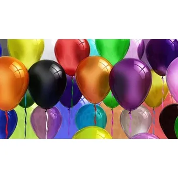 Balónek Balonek kulatý nafukovací metalíza 26 cm 1 ks