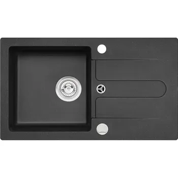 Nerezový dřez Dřez Cortina 110 Black G91 sítkový odtok 3 1/2, sifon pop-up